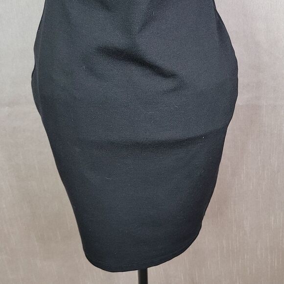 BABE SOCIETY GLARE Black Lace Up Bodycon Cut Out Tank Dress Medium - Picture 3 of 8